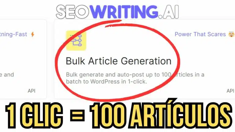 SEOWriting: Genera Artículos EN LOTE con 1 Clic