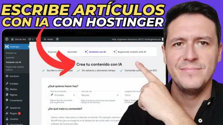 Escribe Artículos con IA directo desde WordPress con Hostinger: Nueva Funcionalidad! + Black Friday