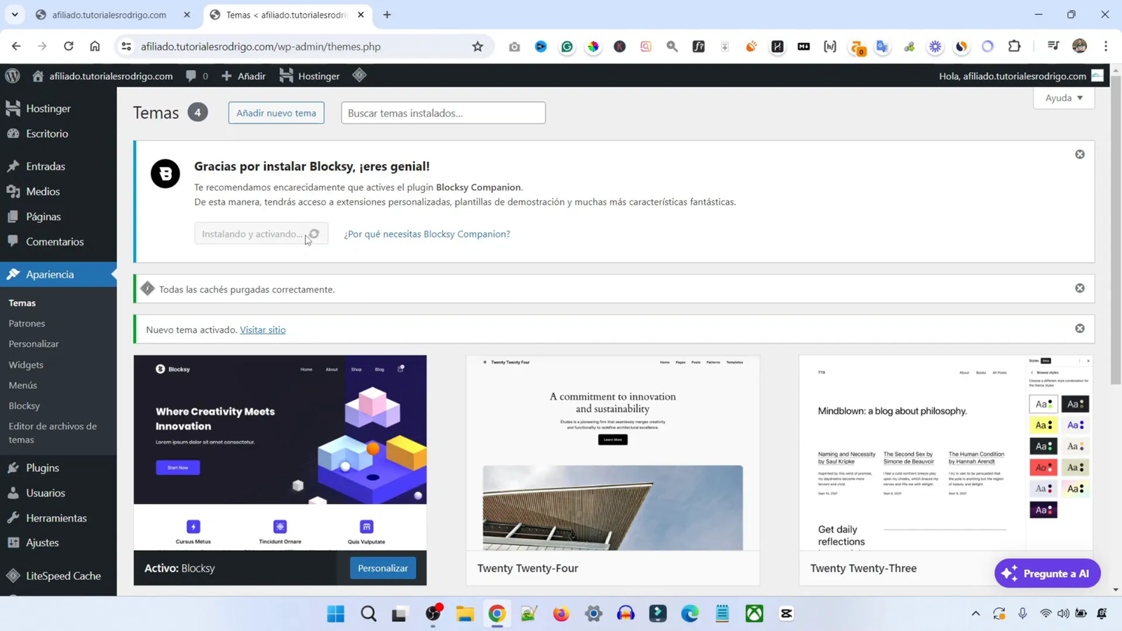 Cómo Crear un Sitio Web de Afiliados de Fiverr en 20 Minutos con IA 13 Personalización del Sitio Web
