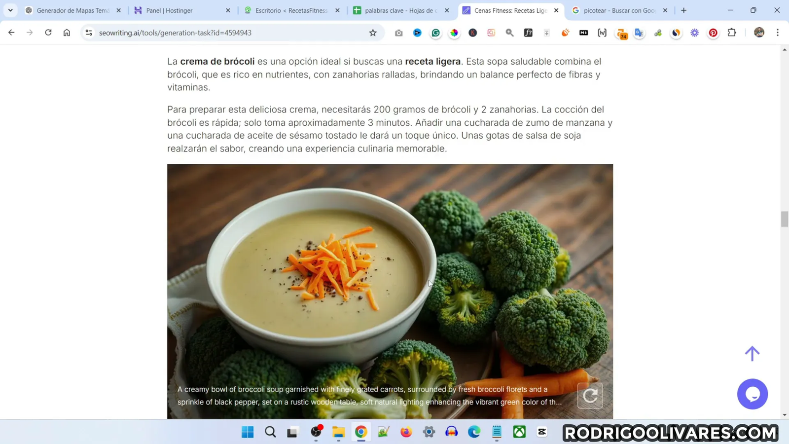 Ejemplo de contenido visual en un artículo