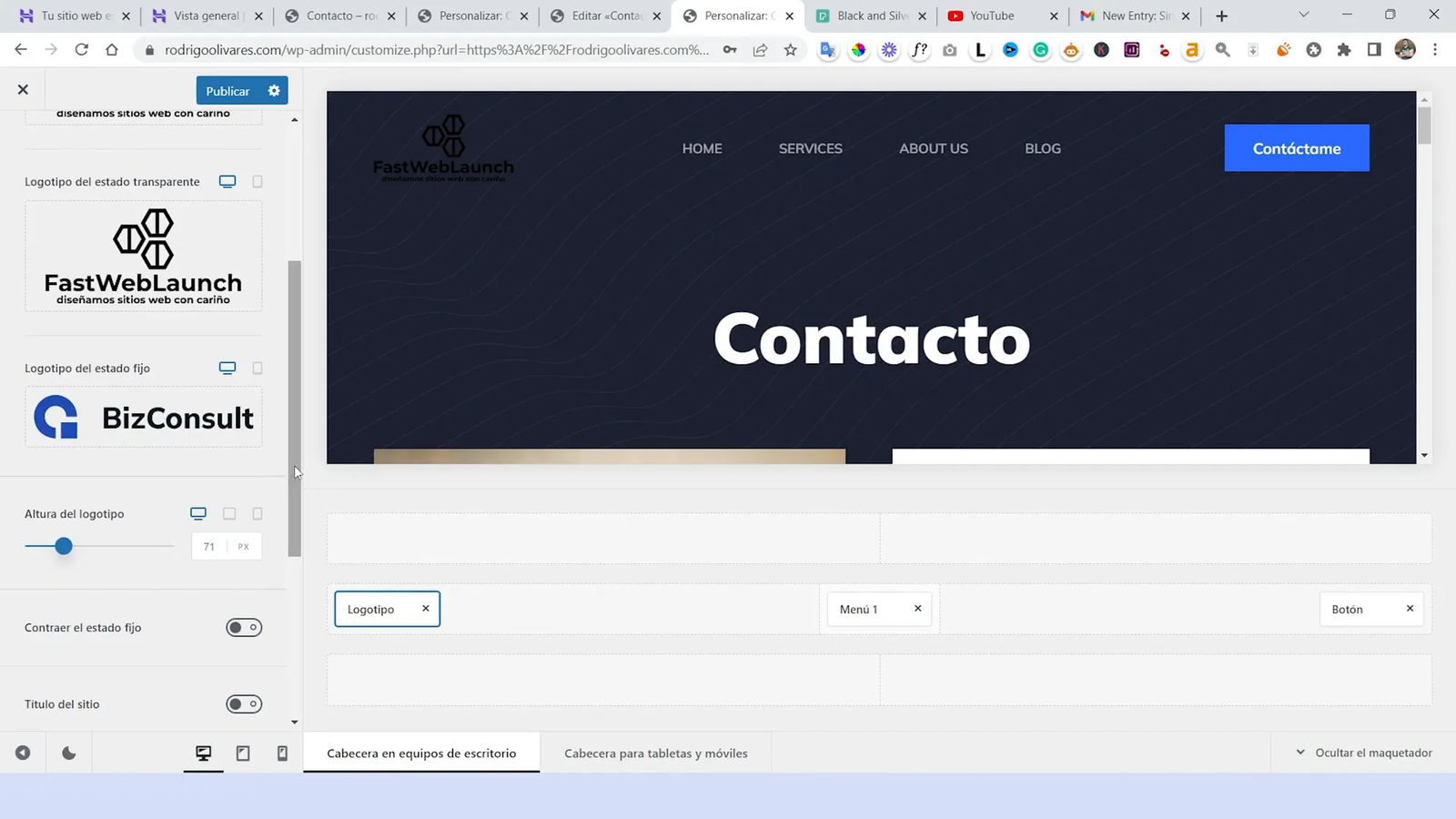 Publicando el nuevo logo