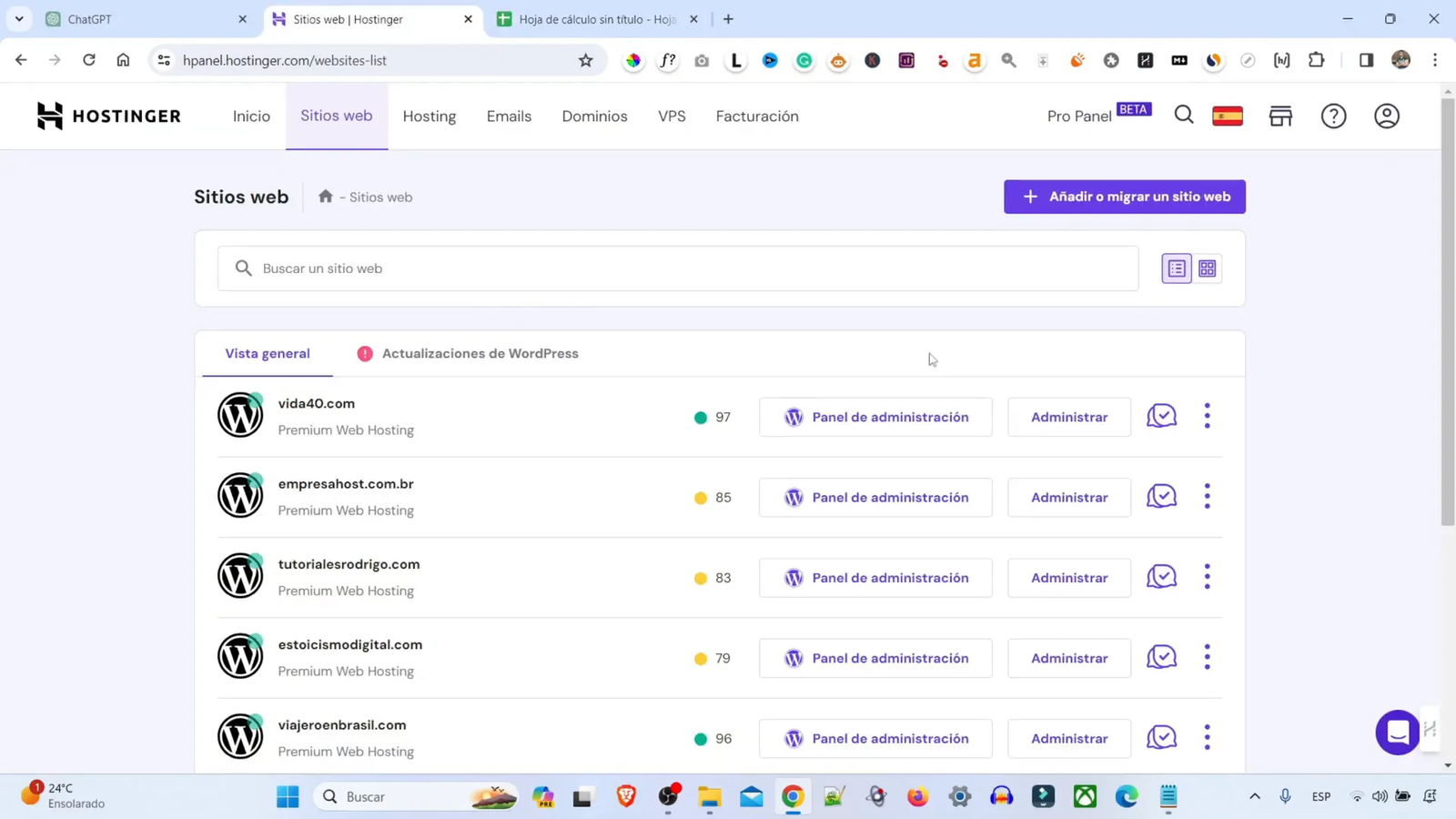 Cómo Hacer una Web Nicho: Guía Completa para Crear Tu Sitio de Viajes 2 Pantalla de instalación de WordPress en Hostinger