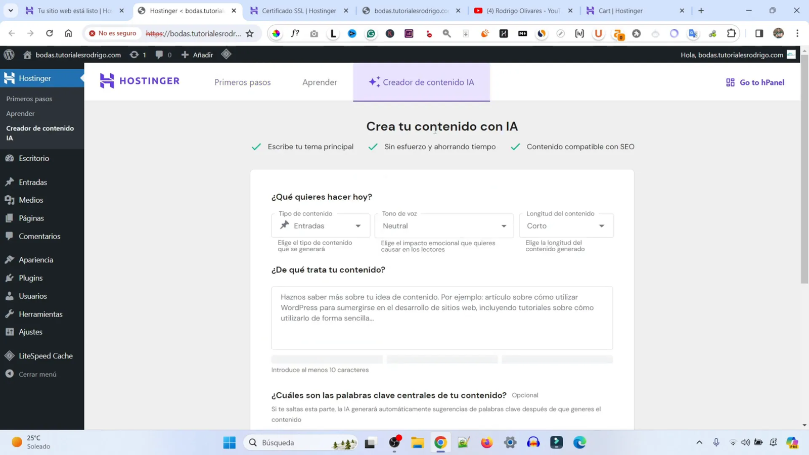 Herramientas de IA en WordPress