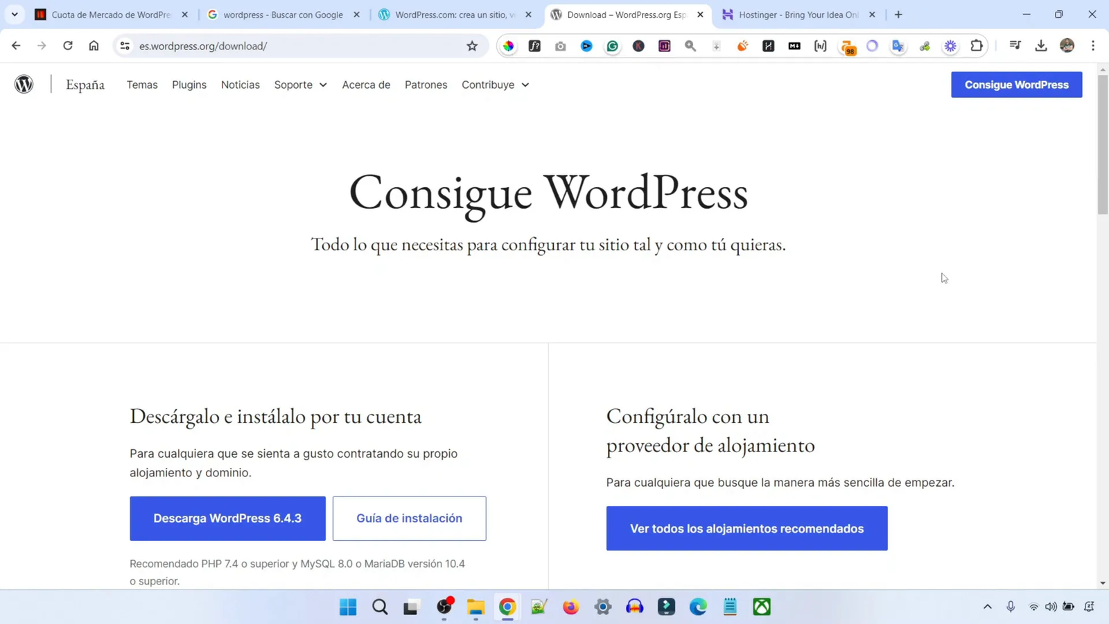 Eligiendo un Proveedor de Hosting