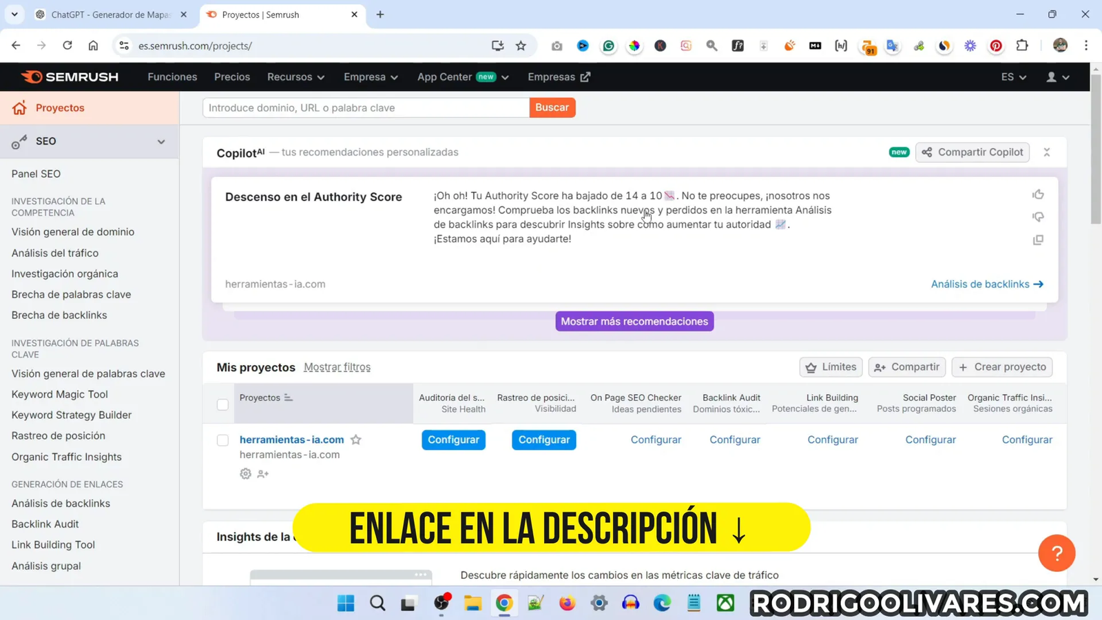 Ejemplo de título atractivo