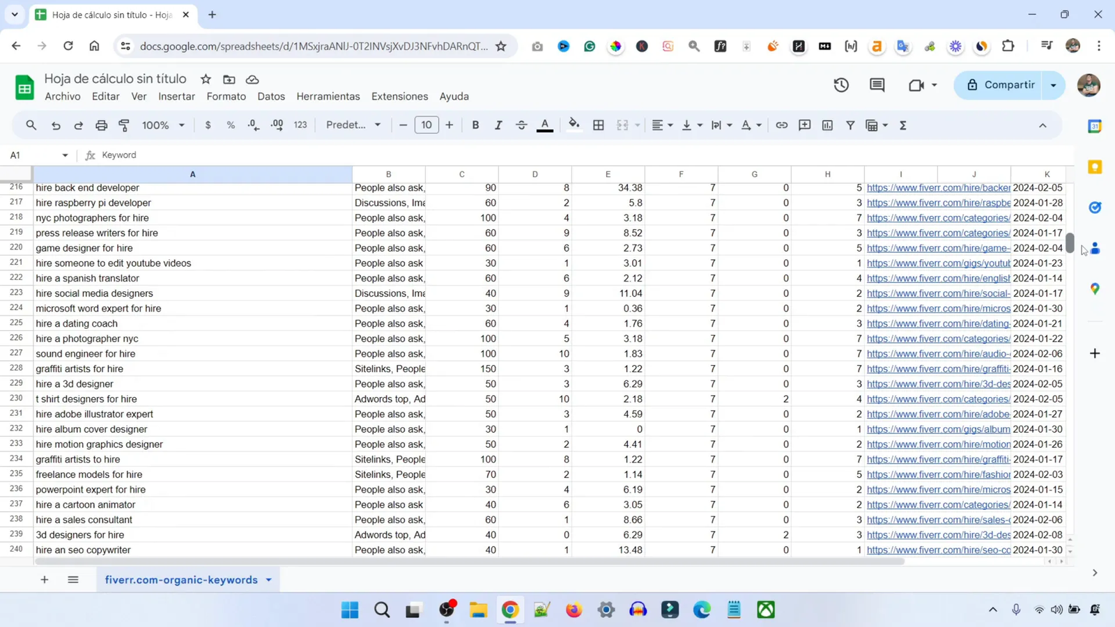 Cómo Crear un Sitio Web de Afiliados de Fiverr en 20 Minutos con IA 4 Tipos de Palabras Clave