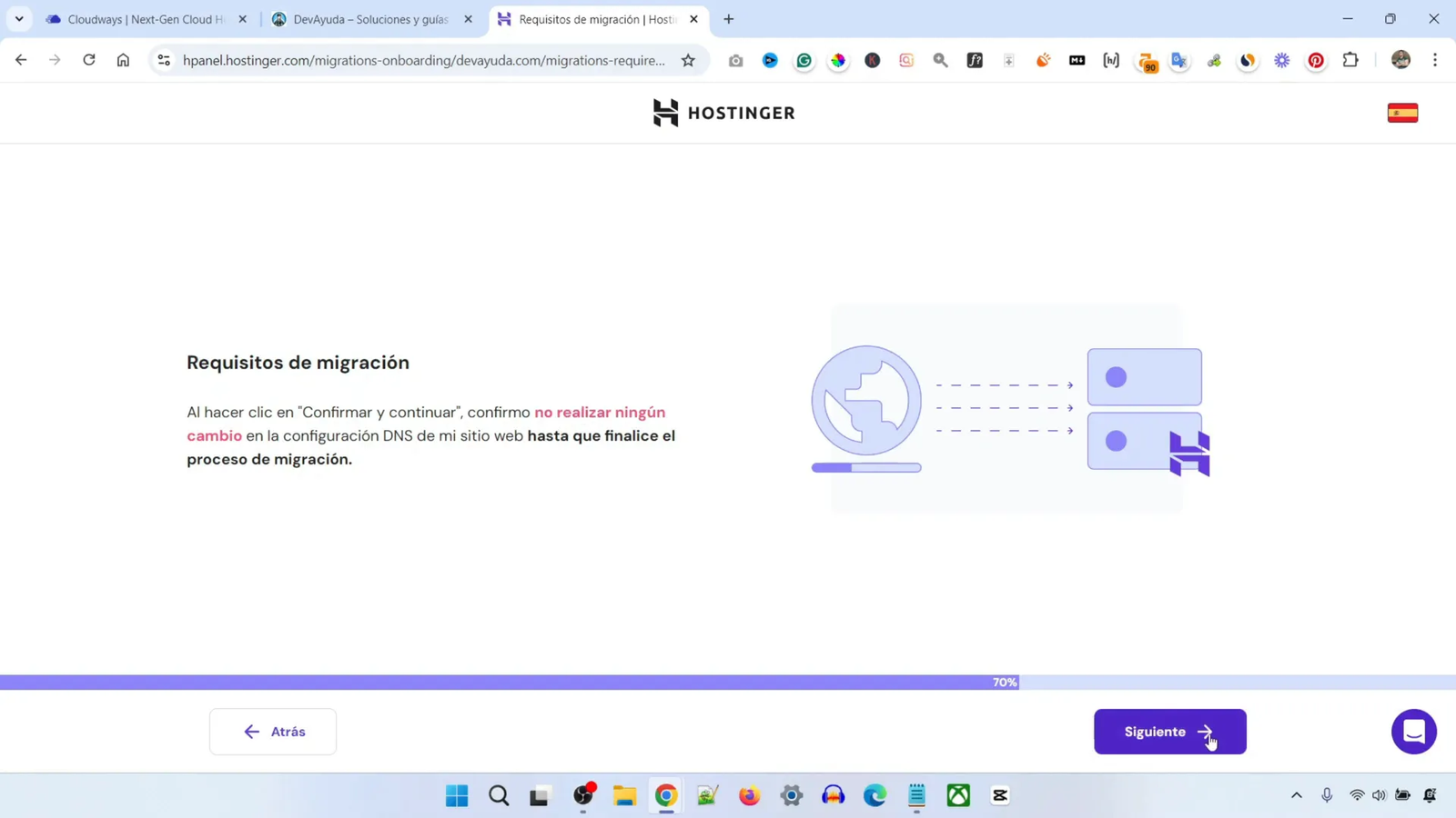 Cómo Migrar WordPress a Hostinger en 5 Minutos 6 Ingreso de datos de inicio de sesión para la migración