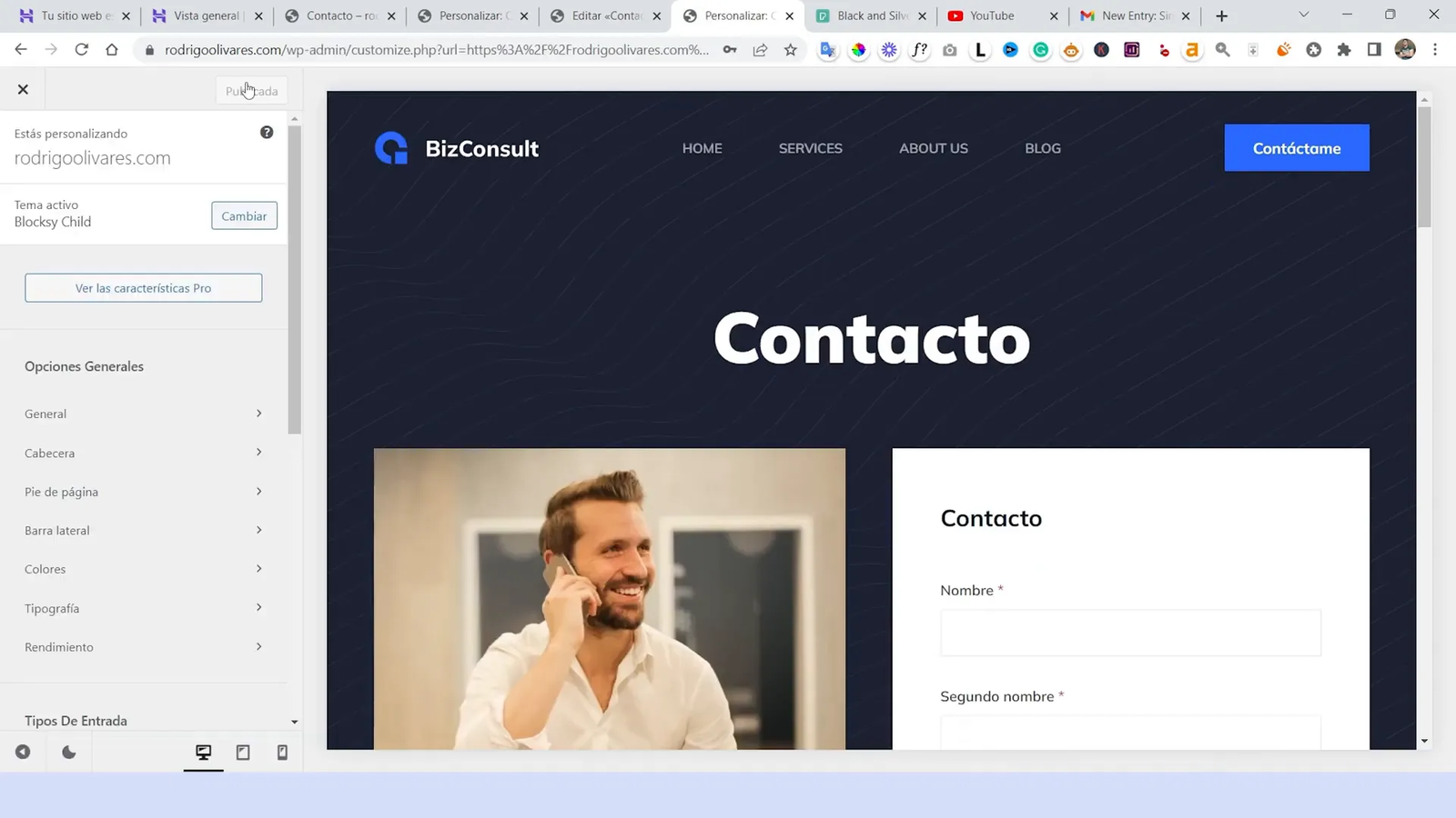 Cambiando el logo en WordPress
