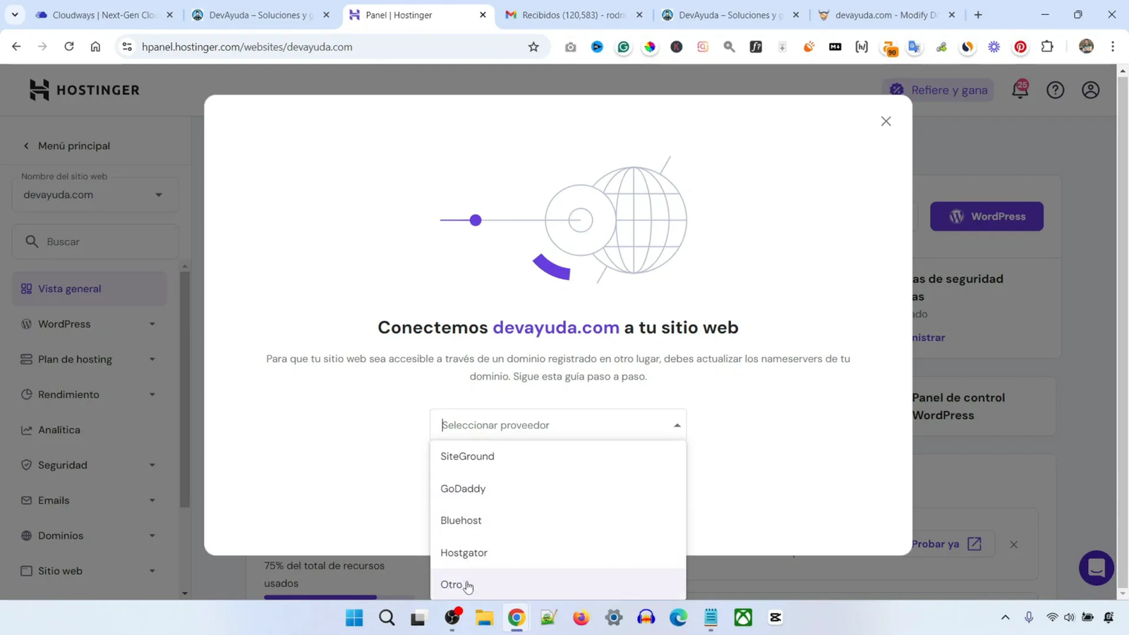 Cómo Migrar WordPress a Hostinger en 5 Minutos 10 Copiar DNS de Hostinger