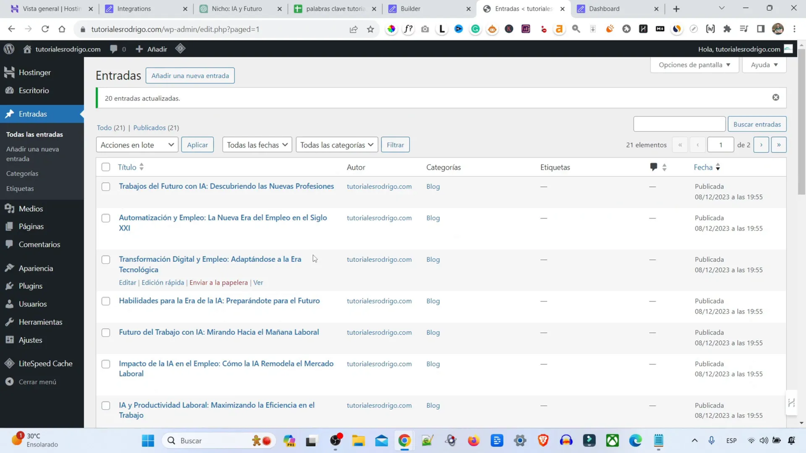 Monitoreando el rendimiento del contenido