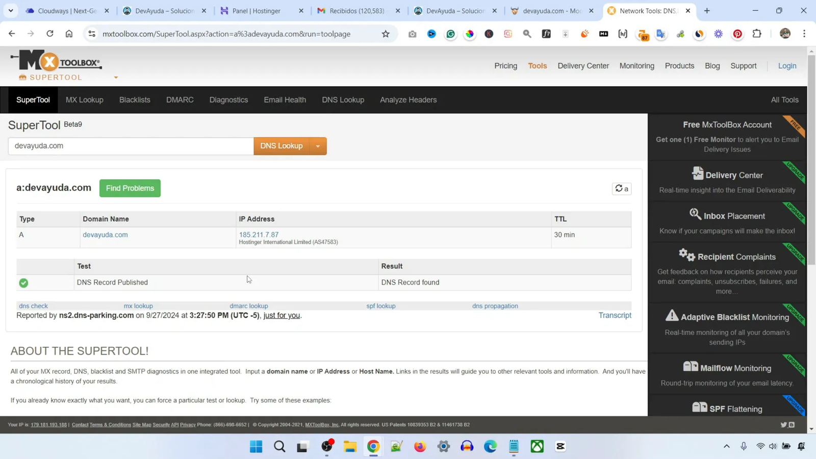Cómo Migrar WordPress a Hostinger en 5 Minutos 17 Acceso al sitio web migrado desde Hostinger