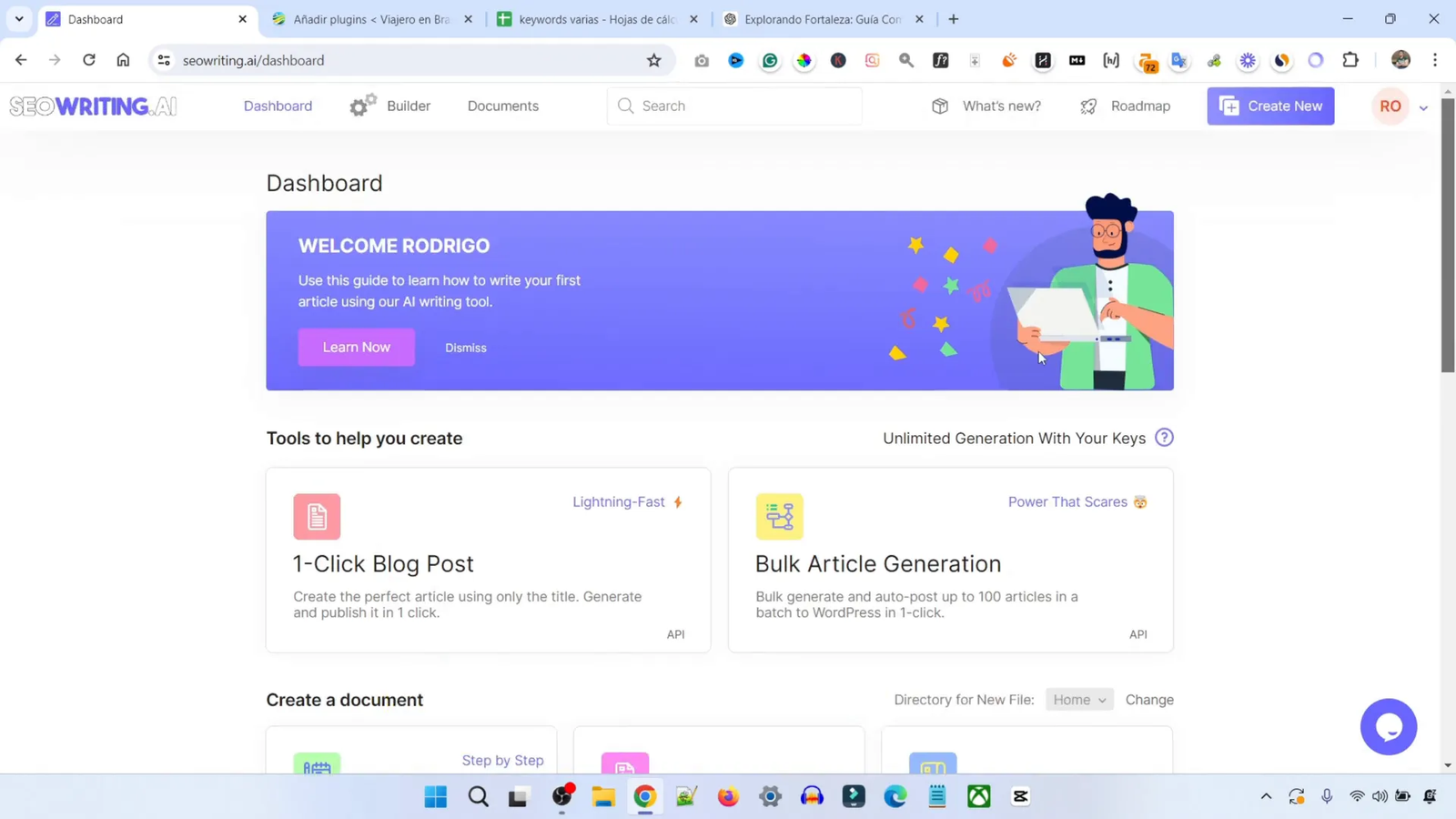 Cómo Escribir Artículos SEO Optimizados con SEOWriting AI 4 Panel de configuración en SEO Griding
