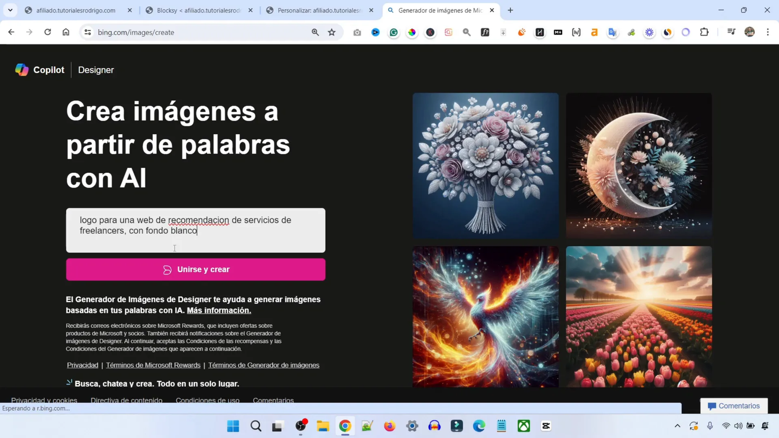 Cómo Crear un Sitio Web de Afiliados de Fiverr en 20 Minutos con IA 15 Creación de un Logo para el Sitio