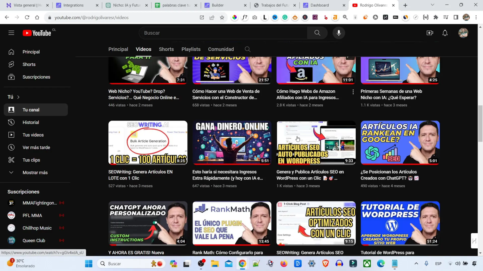 Ejemplo de enlaces internos en un artículo