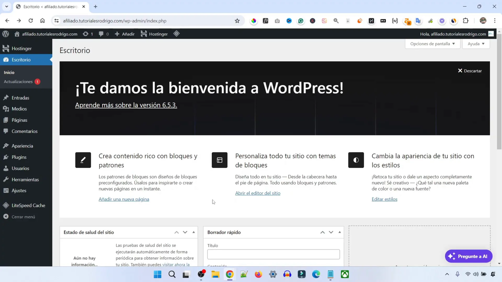 Cómo Crear un Sitio Web de Afiliados de Fiverr en 20 Minutos con IA 9 Instalación del Plugin SEO Writing
