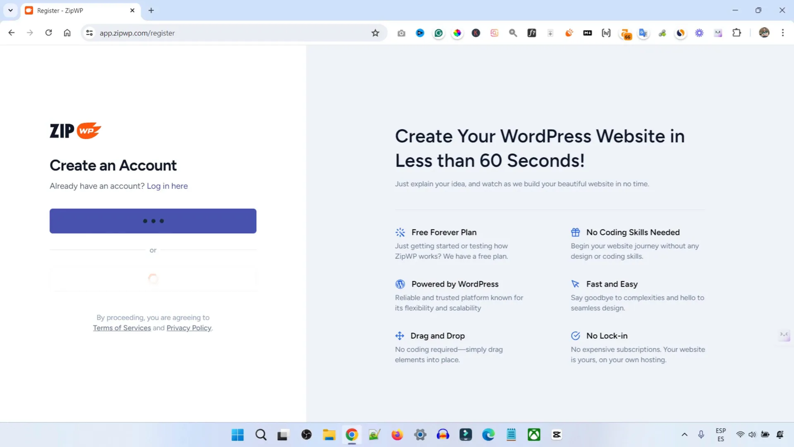Opciones de planes en ZipWP