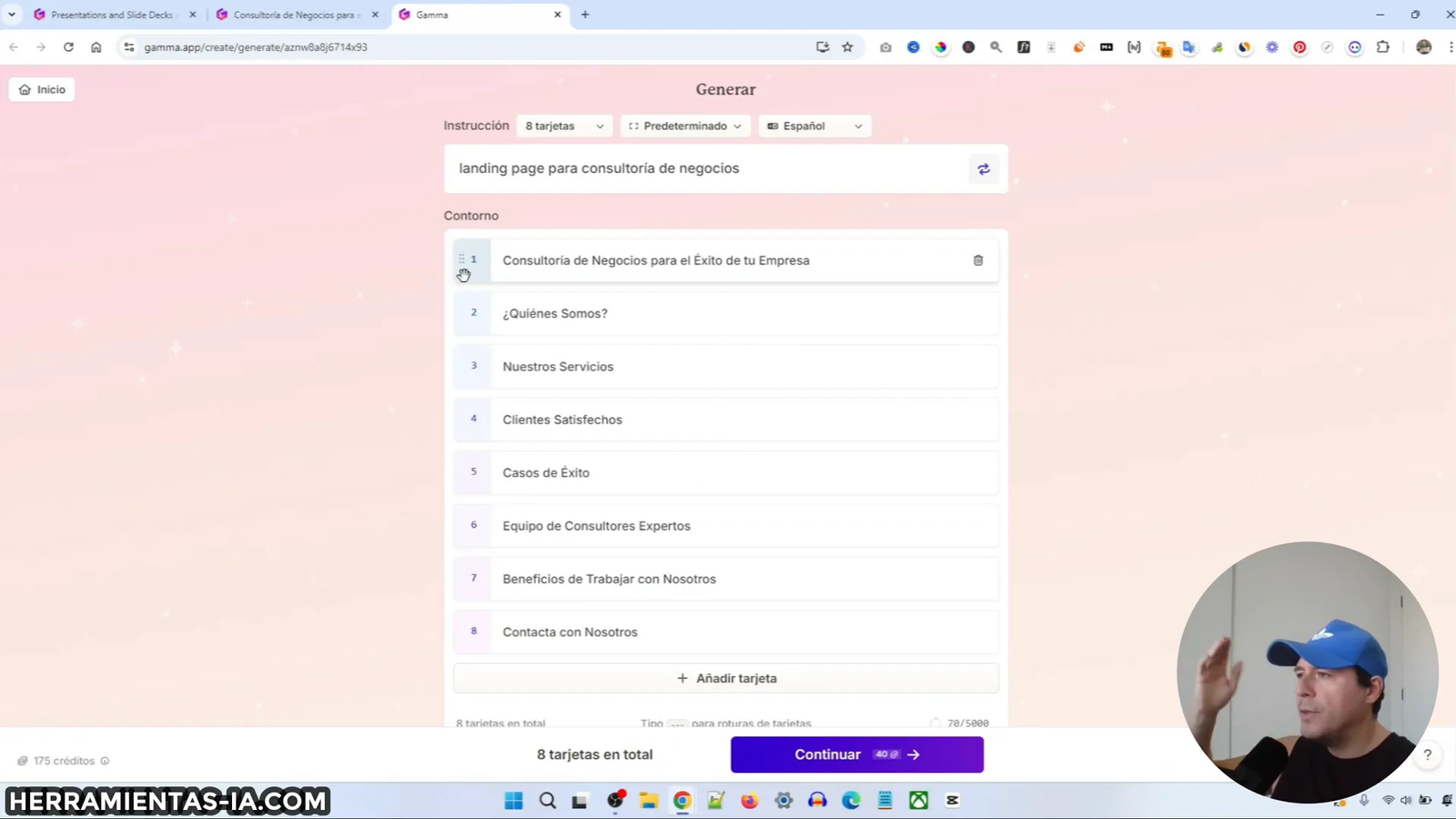 Generación de página web para clínica dental