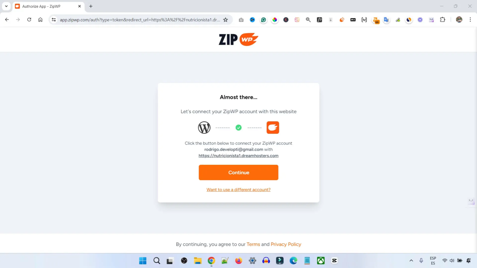 Configuración del dominio en ZipWP