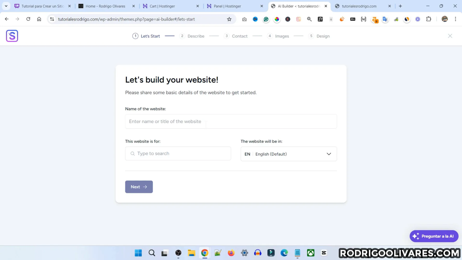 Proporcionando información para la IA