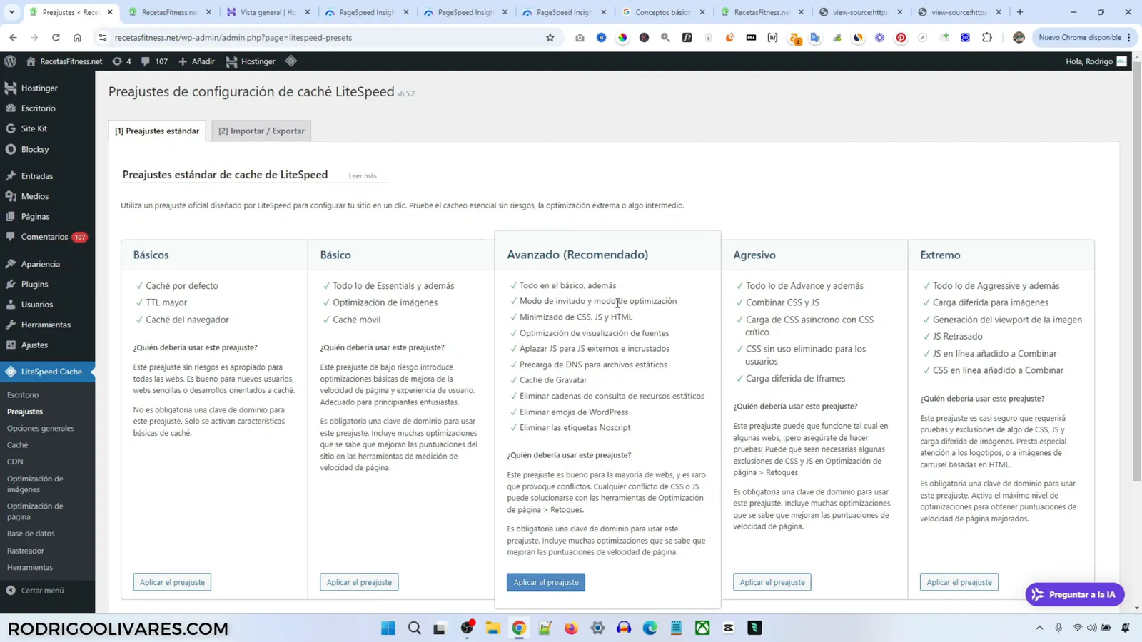 Análisis de resultados de velocidad con GTmetrix