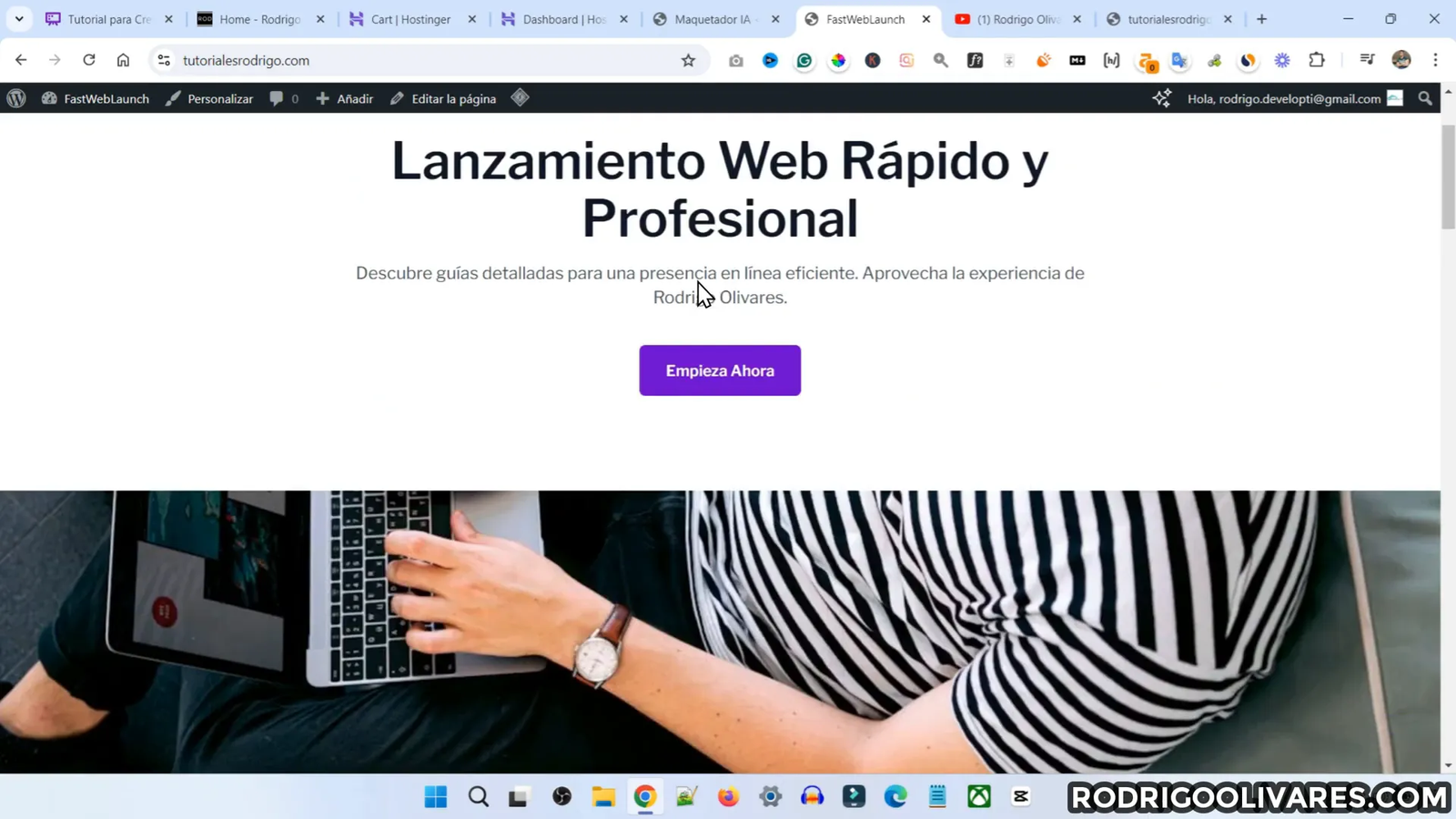 Revisión del contenido del sitio web