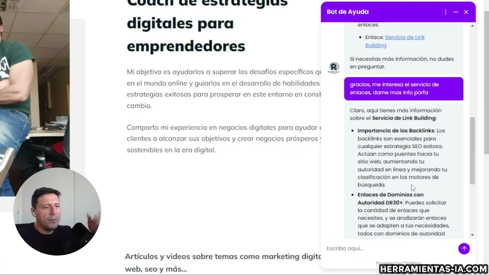 Chatbot trabajando 24/7