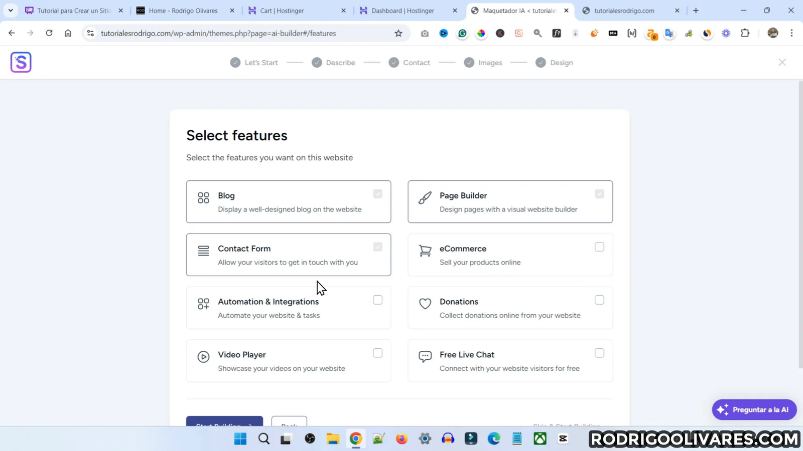 Ejemplo de paleta de colores y tipografía