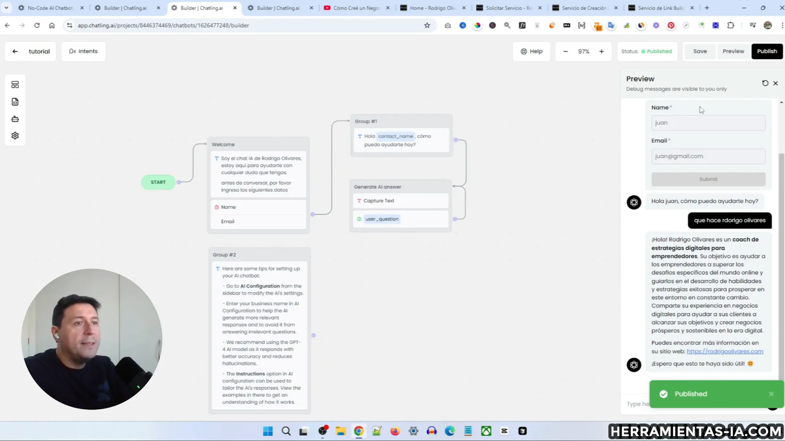 Integración del chatbot en WordPress