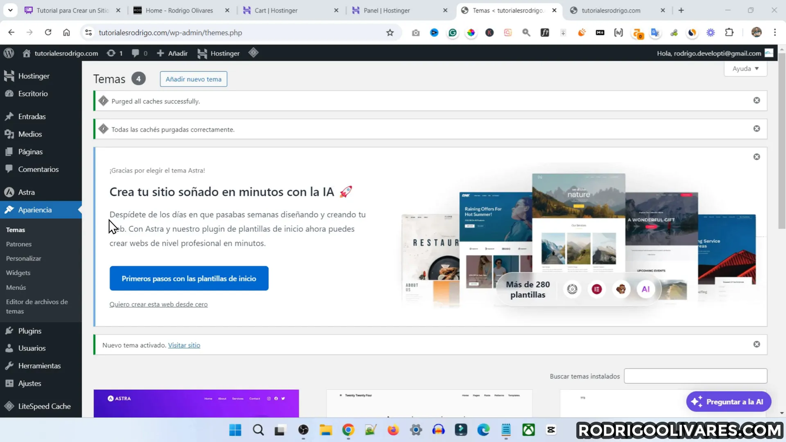 Configuración de plantillas con inteligencia artificial