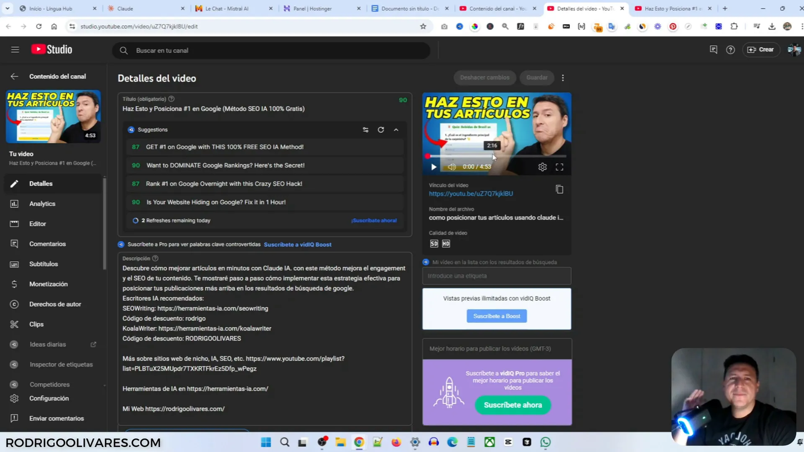 Gráficos de métricas de interactividad