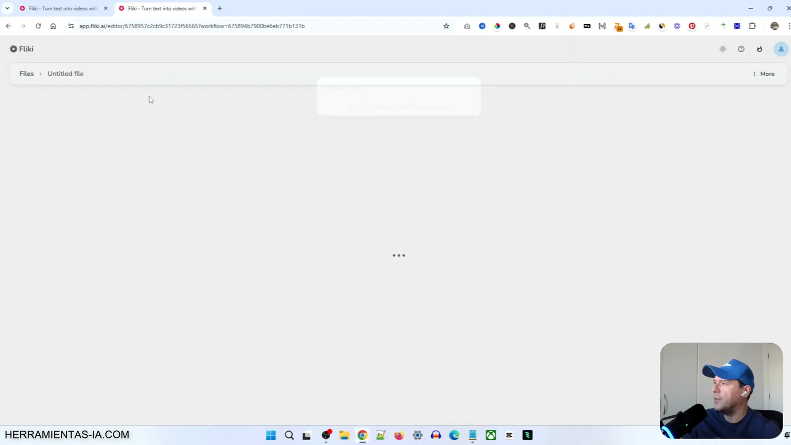 Cómo Crear Videos con IA usando Fliki en 2025 3 Pantalla de generación de guion en Fliki