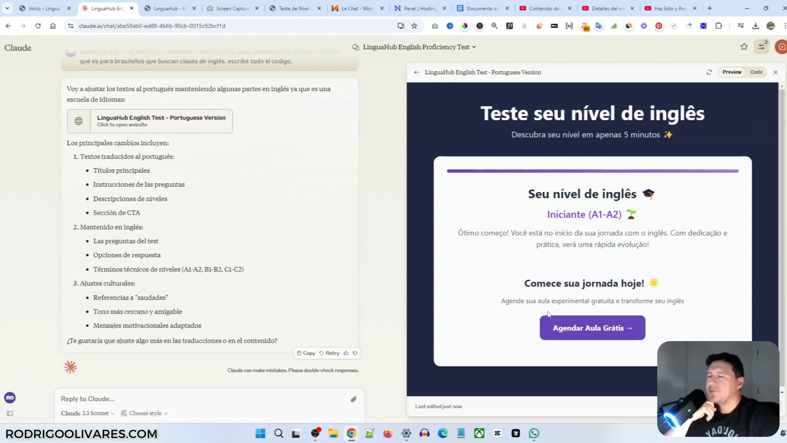 Prueba del test interactivo