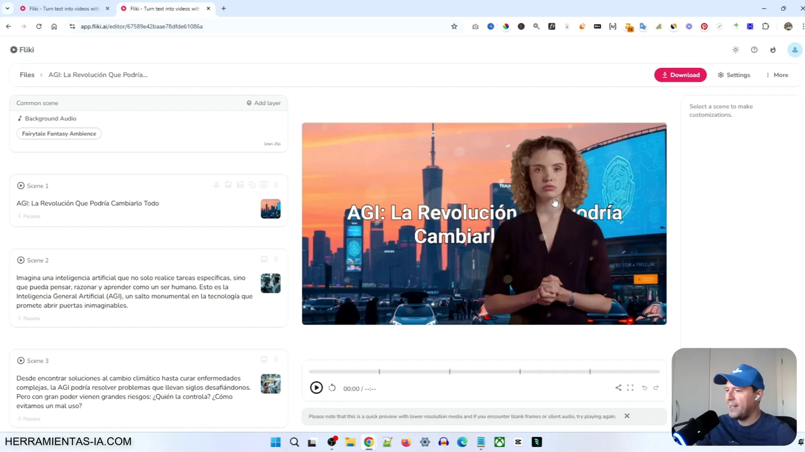 Cómo Crear Videos con IA usando Fliki en 2025 11 Animación de avatares en Fliki