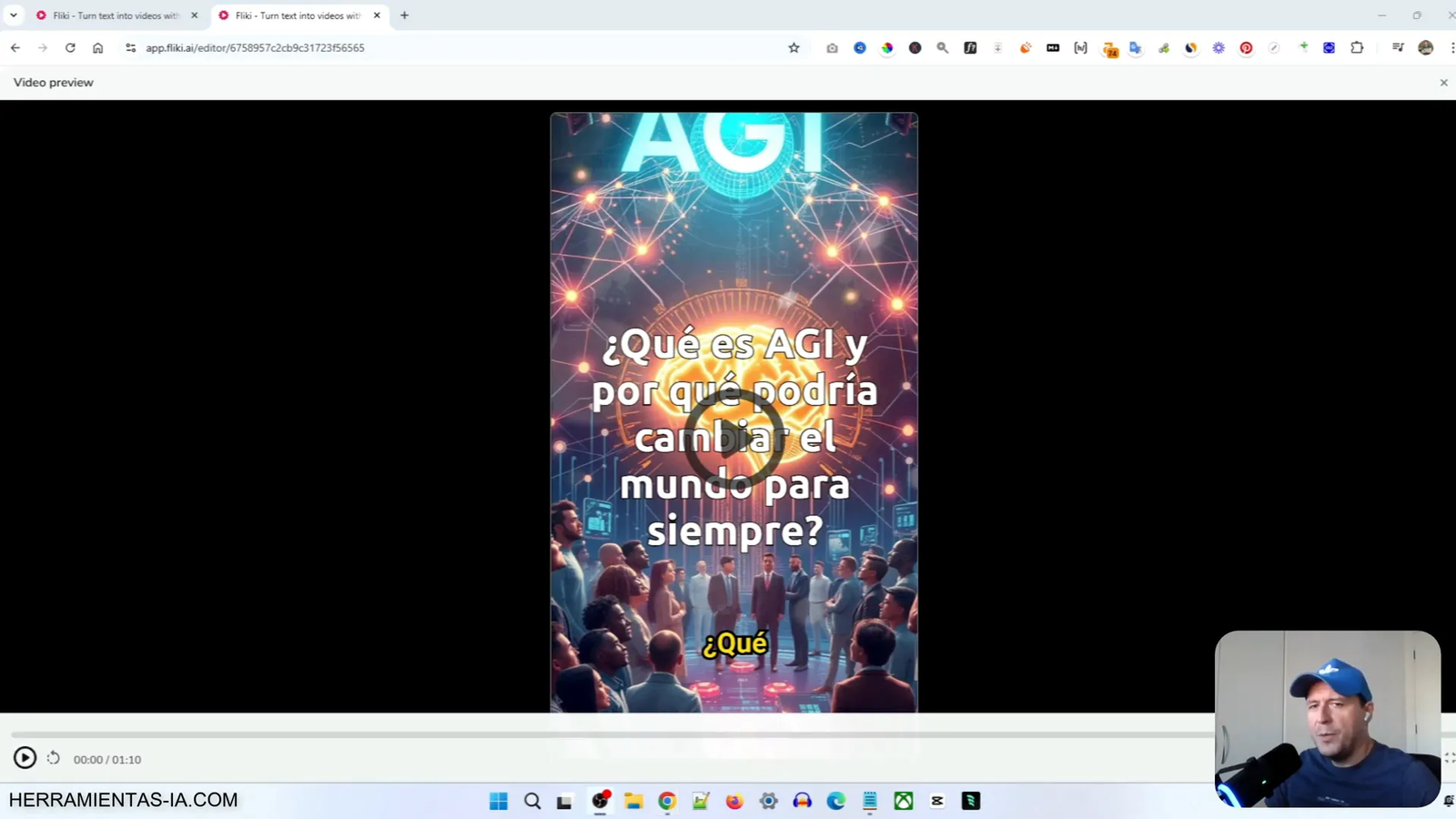 Cómo Crear Videos con IA usando Fliki en 2025 9 Descripción de AGI y su impacto en el futuro