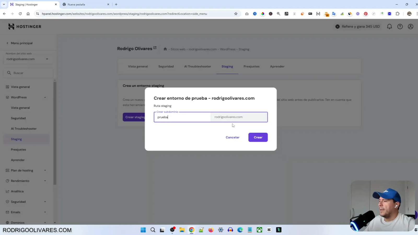 Cómo usar Staging en WordPress: Previene Desastres en Tu Sitio Web 6 Proceso de creación del staging