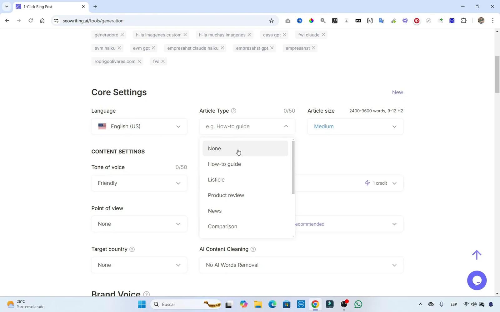 Comparación de herramientas SEO