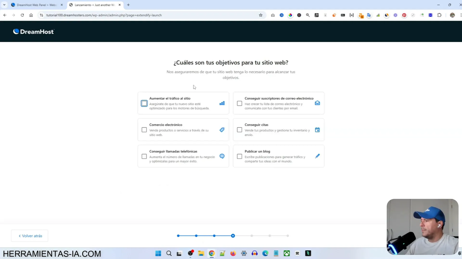Crea tu Web WordPress Completa en Menos de 10 Minutos con esta IA 9 Definiendo objetivos del sitio web