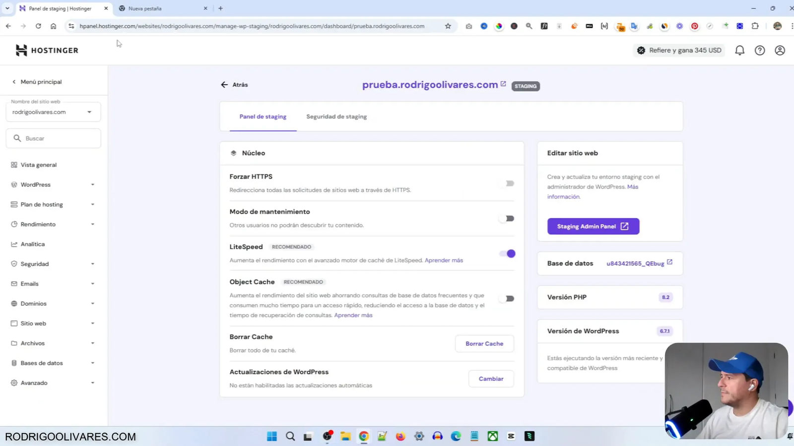 Cómo usar Staging en WordPress: Previene Desastres en Tu Sitio Web 3 Acceso al entorno staging