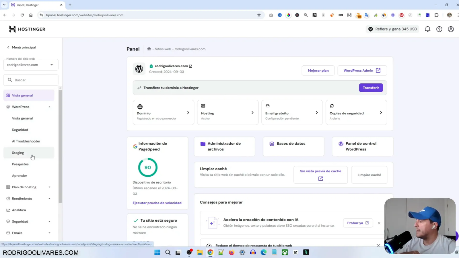 Cómo usar Staging en WordPress: Previene Desastres en Tu Sitio Web 5 Crear un nuevo entorno staging