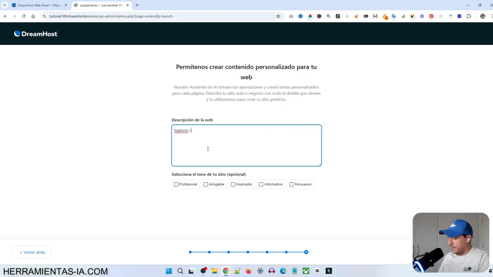 Crea tu Web WordPress Completa en Menos de 10 Minutos con esta IA 11 Creando textos personalizados