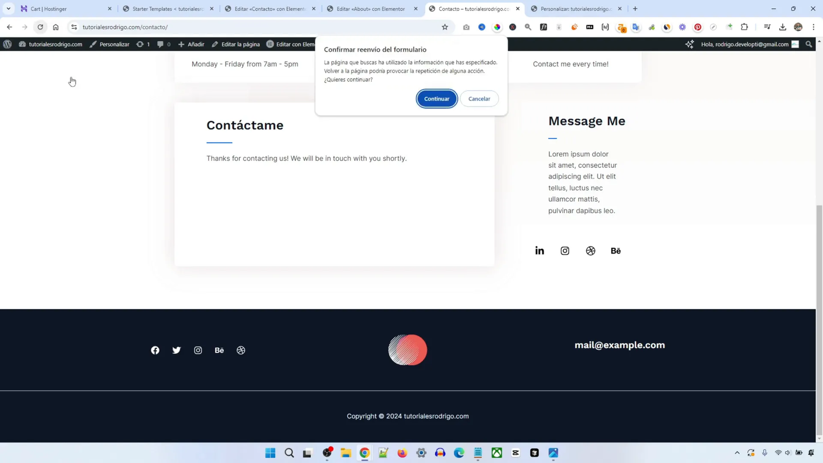 Crea tu Propia Web en 2025 con WordPress y Hostinger: Guía Completa para Principiantes 28 Probando el sitio web antes de publicar