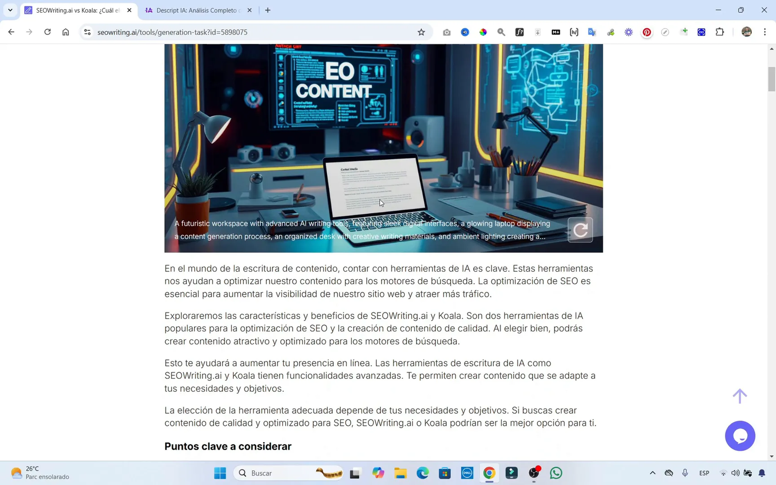 Ejemplo de una lista de recursos para aprender inglés