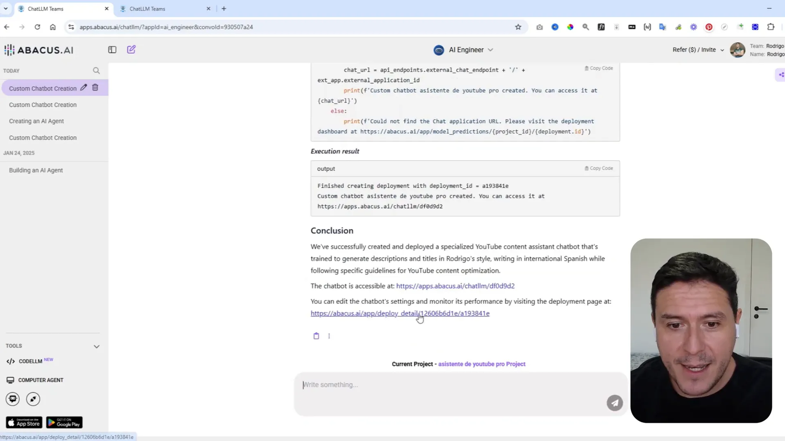 Error al elegir el nombre del asistente