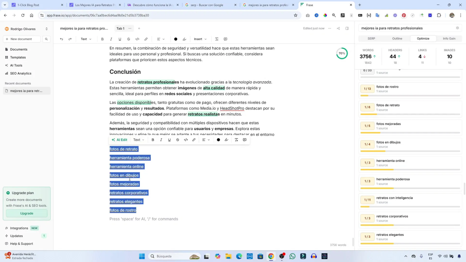 Conclusiones sobre el uso de herramientas SEO