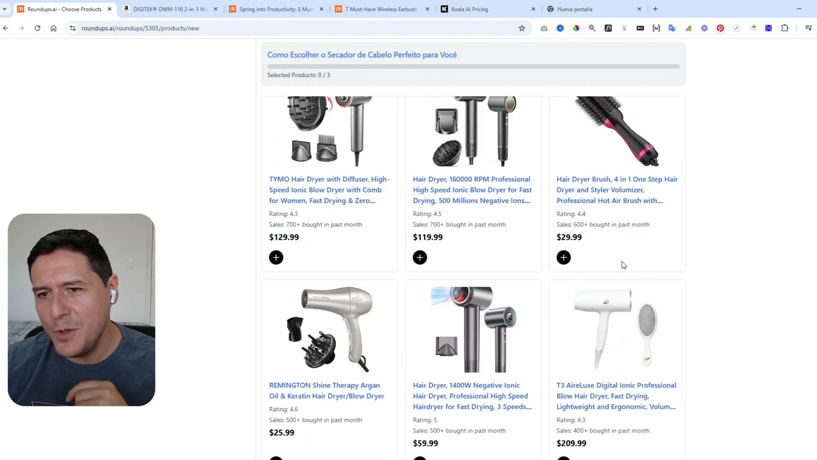 Seleccionando productos adecuados