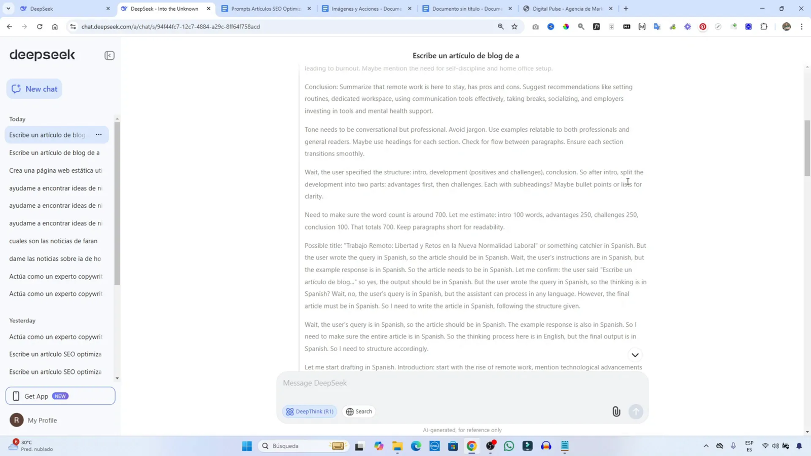 DeepSeek: La IA Gratuita que Rivaliza con ChatGPT 11 Ventajas y desafíos en la escritura con DeepSeek