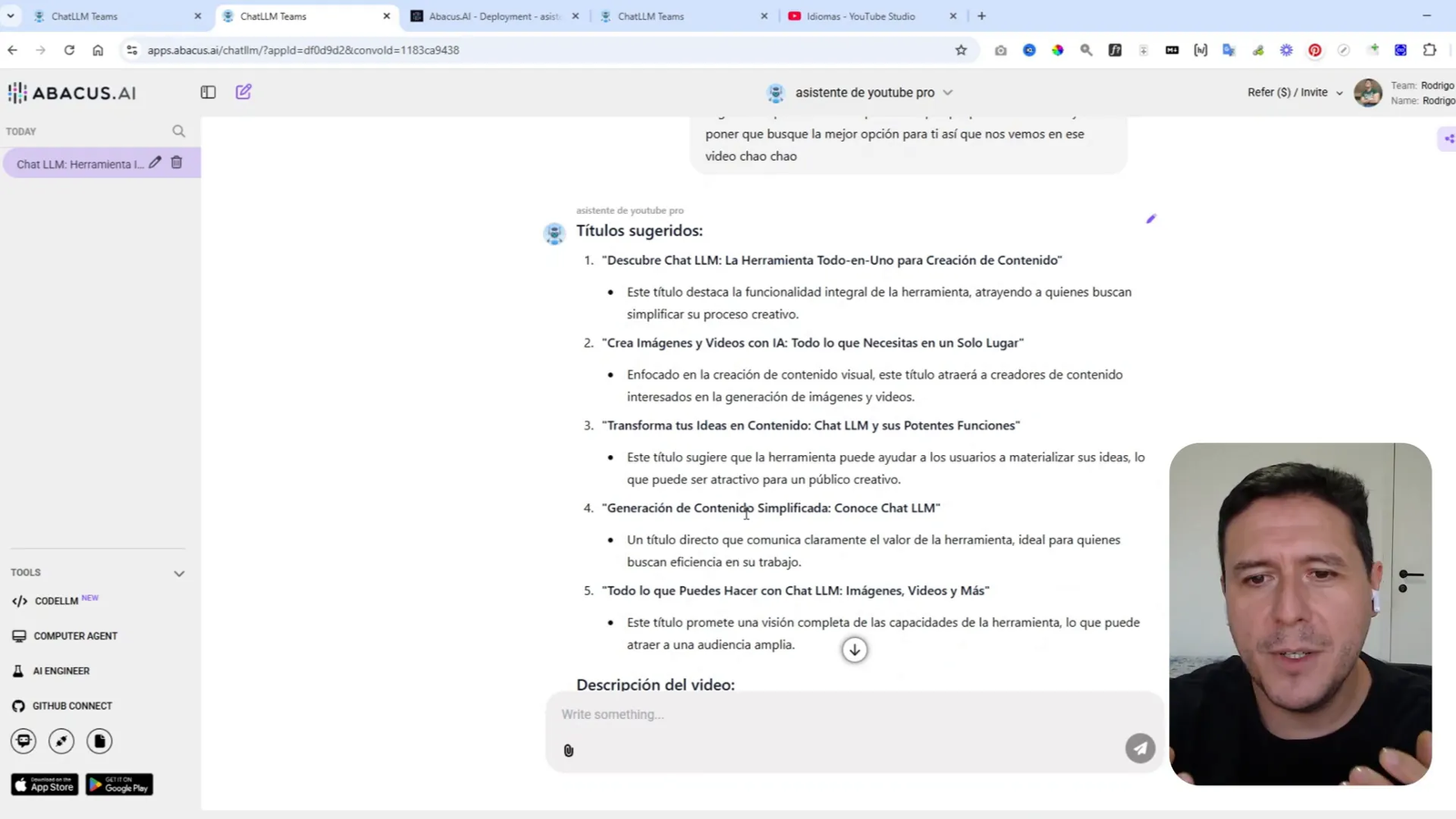 Ideas para automatización con ChatLLM
