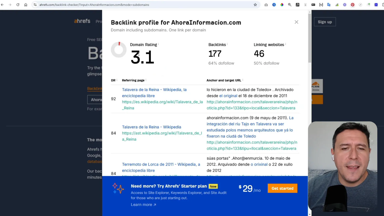 Métricas de autoridad de un dominio expirado