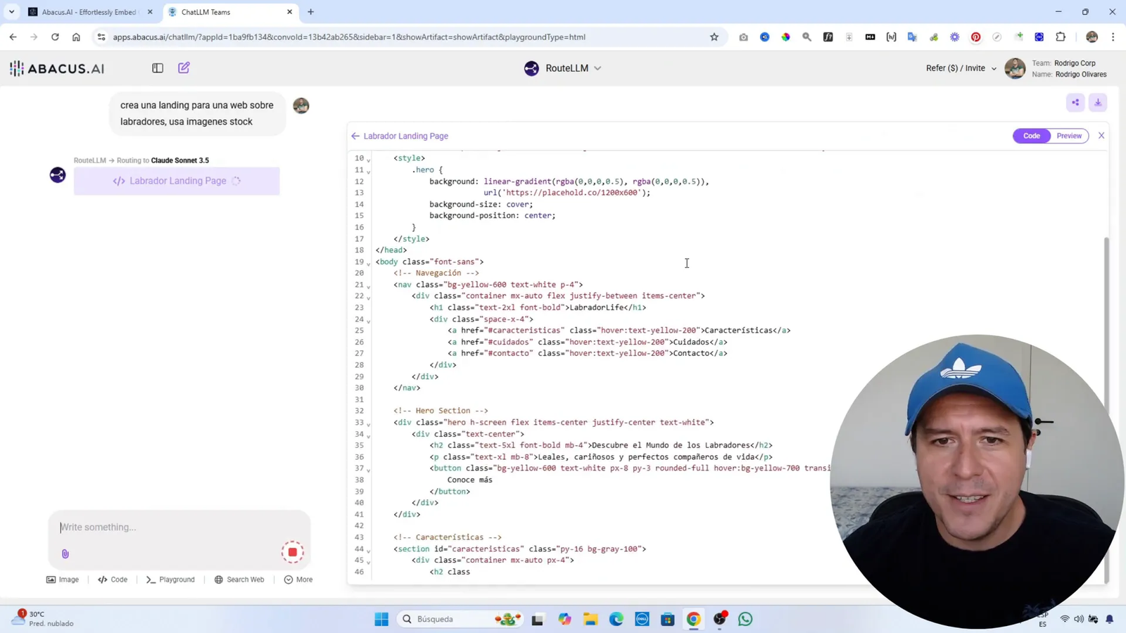Descubre ChatLLM: La Plataforma Todo-en-Uno para Inteligencia Artificial 8 Vista previa de una landing page generada