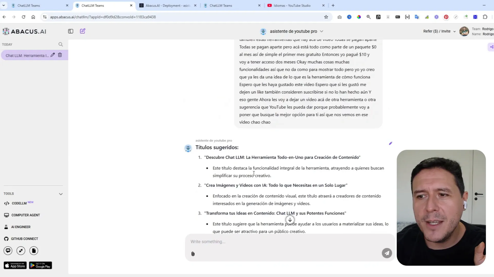 Uso de transcripciones en el asistente